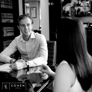 Cohen Legal Lawyer Explaining Contract Terms To A Client