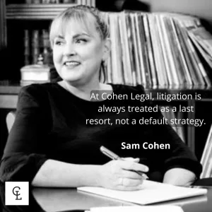 At Cohen Legal, we believe that litigation is the last resort.