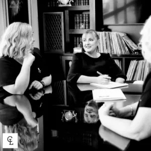 Sam Cohen in consultation with a client at Cohen Legal - commercial law and litigation Townsville